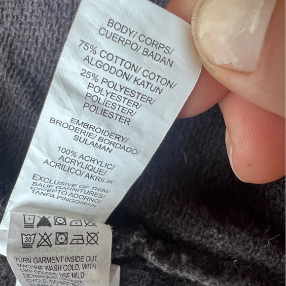 Lucky Bliss Open Front Cardigan Gray Cream Aztec Pattern women’s medium - Picture 5 of 9